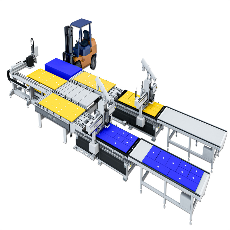 Ağaç İşleme CNC Akıllı Mobilya Fabrikası Yerleştirme Ünitesi
